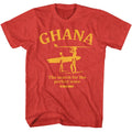 Bruce Brown Films - Ghana Perfect Wave - American Classics - Heather Red Adult Short Sleeve T-Shirt