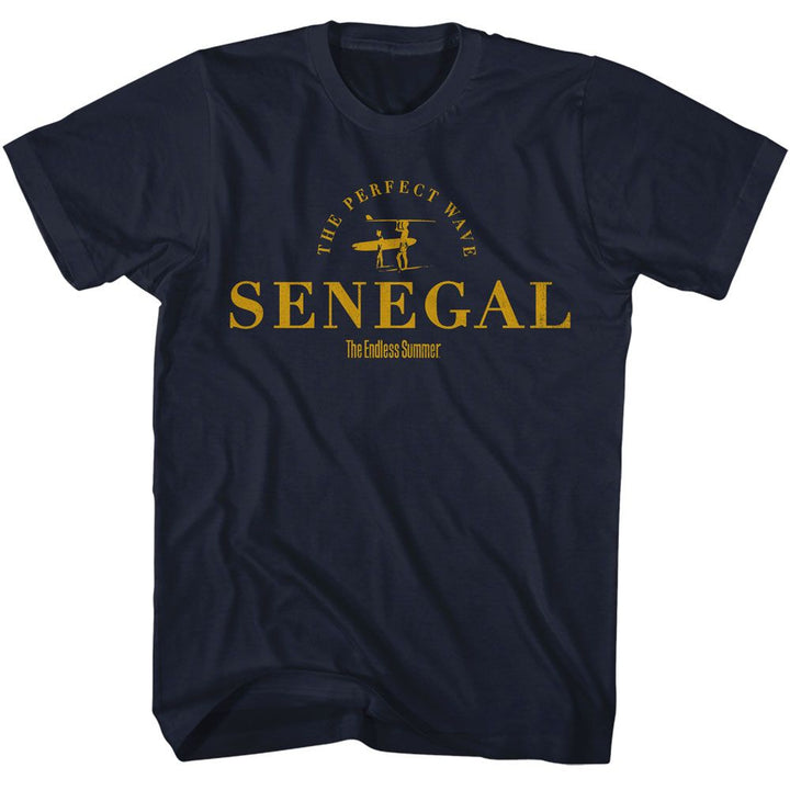 Bruce Brown Films - Senegal - American Classics - Solid Blue Adult Short Sleeve T-Shirt