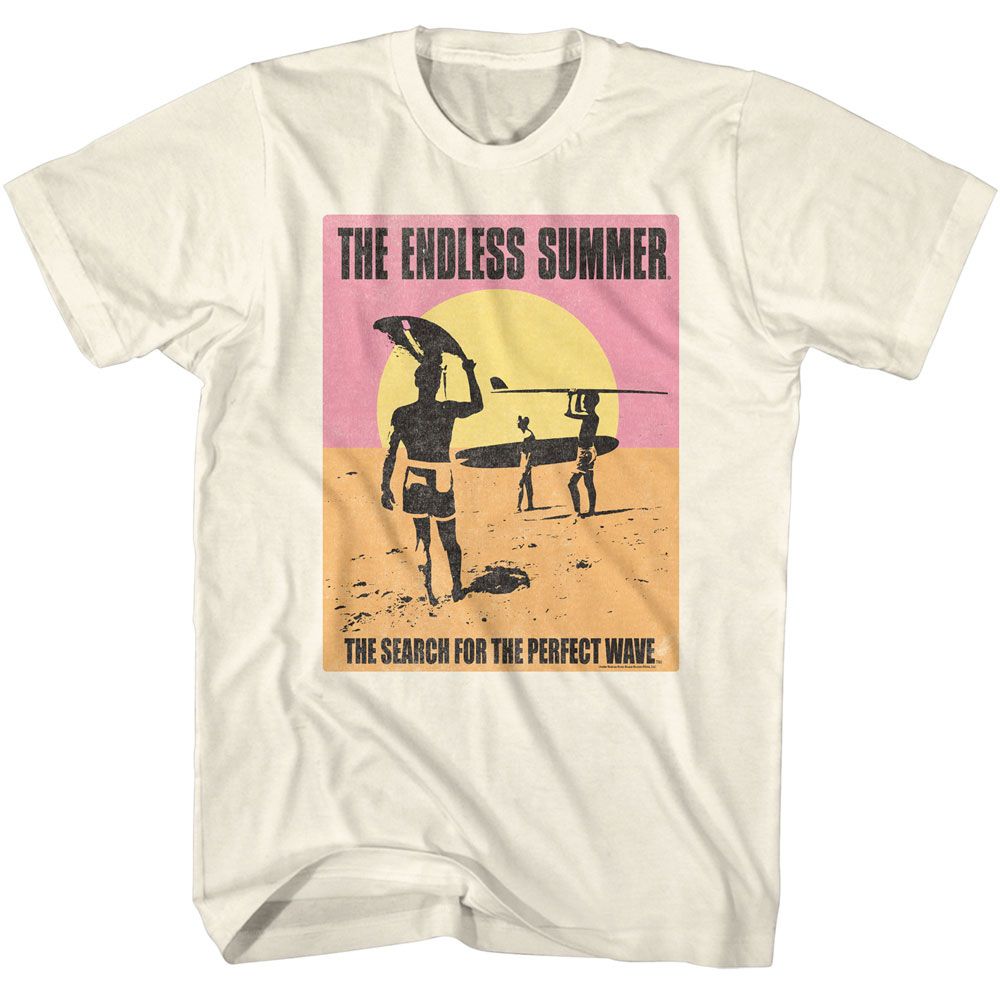 Bruce Brown Films - Search For Perfect Wave - American Classics - Solid Off-White Adult Short Sleeve T-Shirt