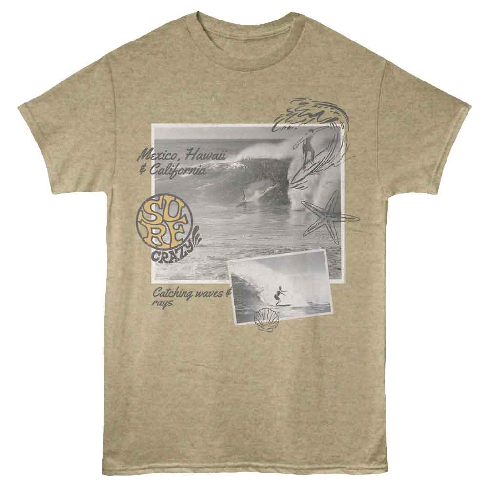 Bruce Brown Films - Photographs - Brown - Front Print Heather Adult Unisex Short Sleeve T-Shirt