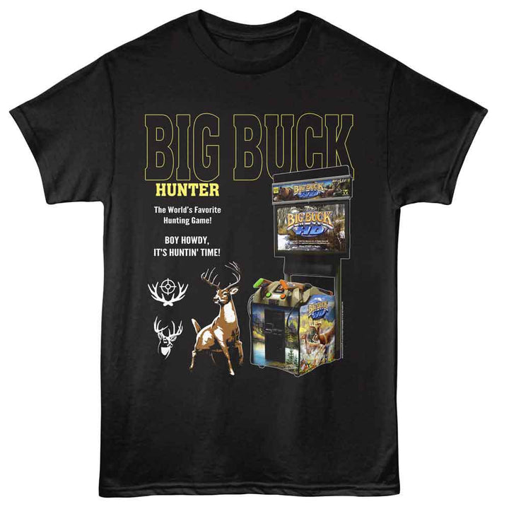 Big Buck Hunter - Worlds Favorite - Adult Short Sleeve T-Shirt - Black