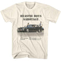 Beastie Boys - Sabotage - American Classics Officially Licensed - Natural Adult Short Sleeve T-Shirt