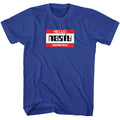Beastie Boys - Hello Nasty Nametag - American Classics Officially Licensed - Royal Adult Short Sleeve T-Shirt