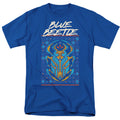 Blue Beetle - Stylized Scarab - Adult Unisex Short Sleeve T-Shirt - Blue