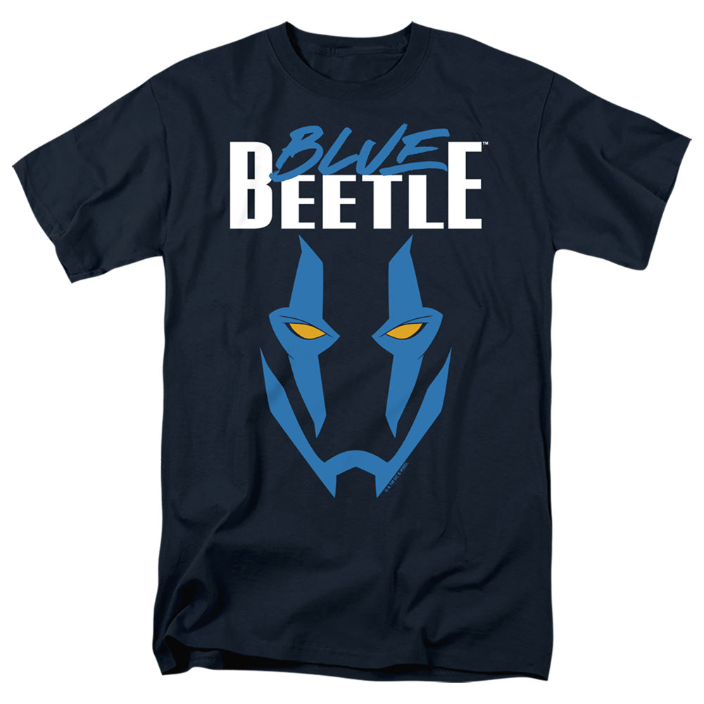 Blue Beetle - Mask - Adult Unisex Short Sleeve T-Shirt - Blue