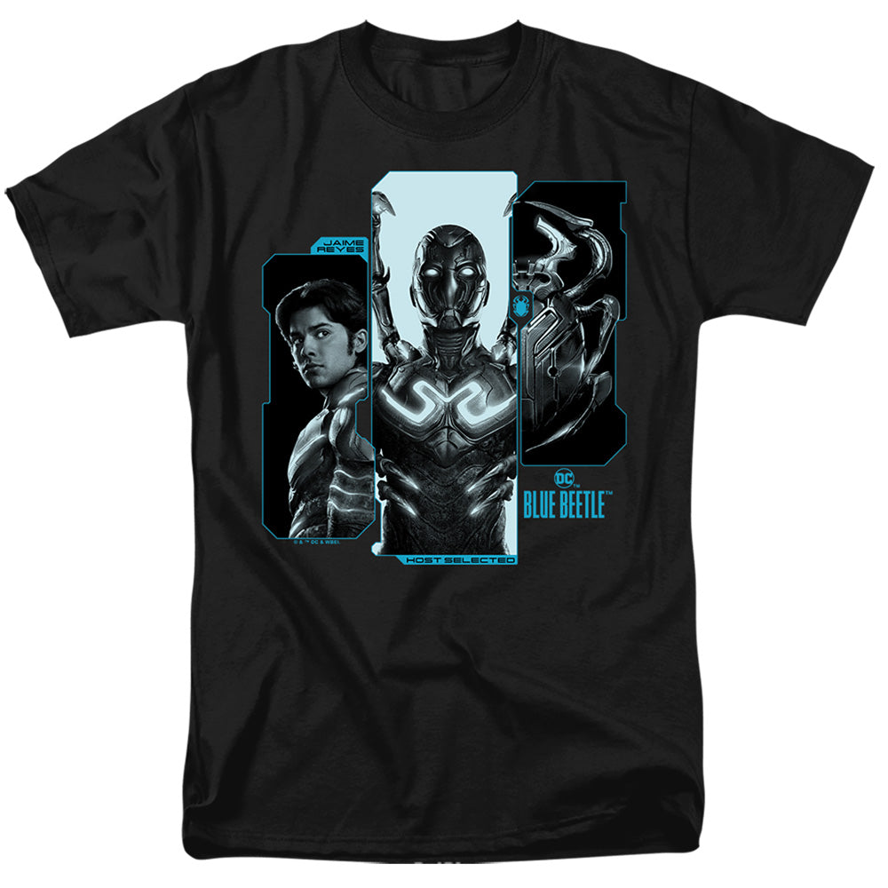 Blue Beetle - Host Reyes - Adult Unisex Short Sleeve T-Shirt - Black