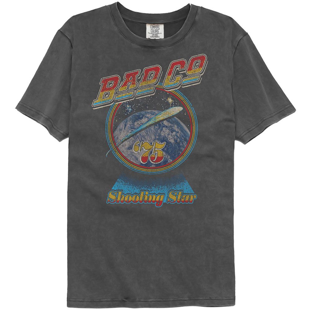Bad Company Shooting Star Officially Licensed Adult Short Sleeve Comfort Color T-Shirt