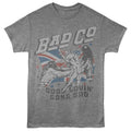 Bad Company - Good Lovin Flag - Front Print Adult Short Sleeve Solid T-Shirt - Graphite Heather