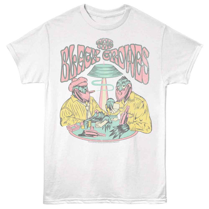 Black Crowes - Pastel Poker - Solid Adult Unisex Short Sleeve T-Shirt - White