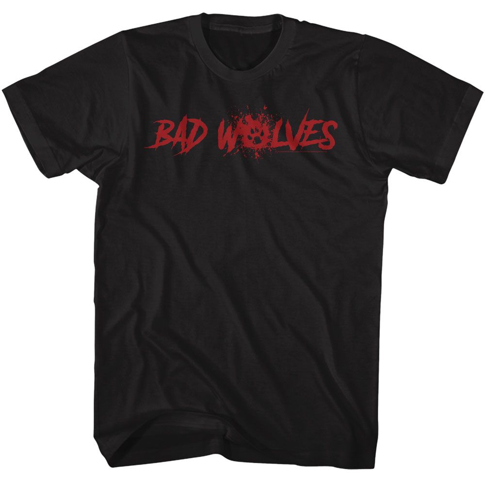 Bad Wolves - Splatter - American Classics - Solid Black Adult Short Sleeve T-Shirt