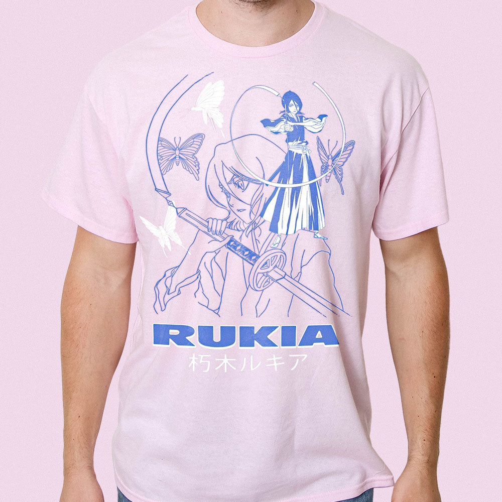 Bleach - Rukia Kuchiki Adult T-Shirt - Light Pink - Officially Licensed