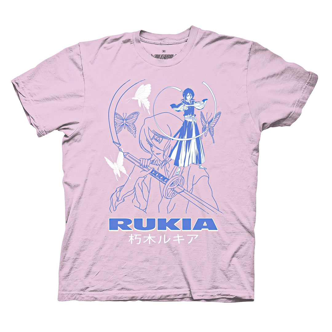 Bleach - Rukia Kuchiki Adult T-Shirt - Light Pink - Officially Licensed