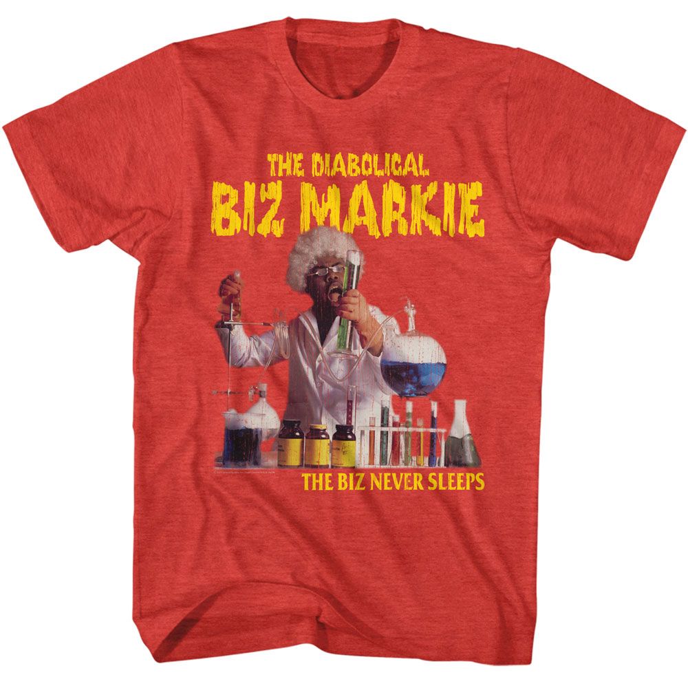 Biz Markie - Diabolical Album - American Classics - Heather Red Adult Short Sleeve T-Shirt