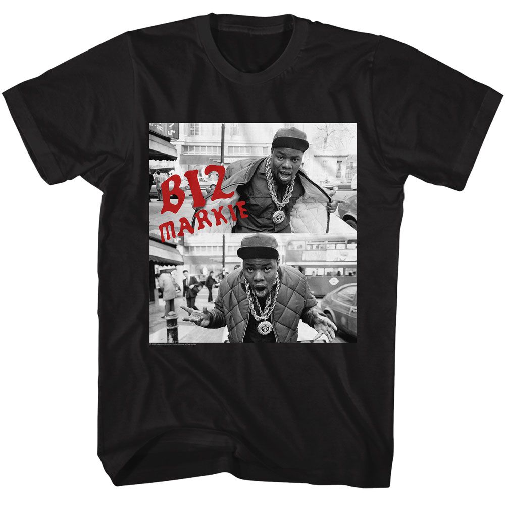 Biz Markie - Street Biz - American Classics - Solid Black Adult Short Sleeve T-Shirt