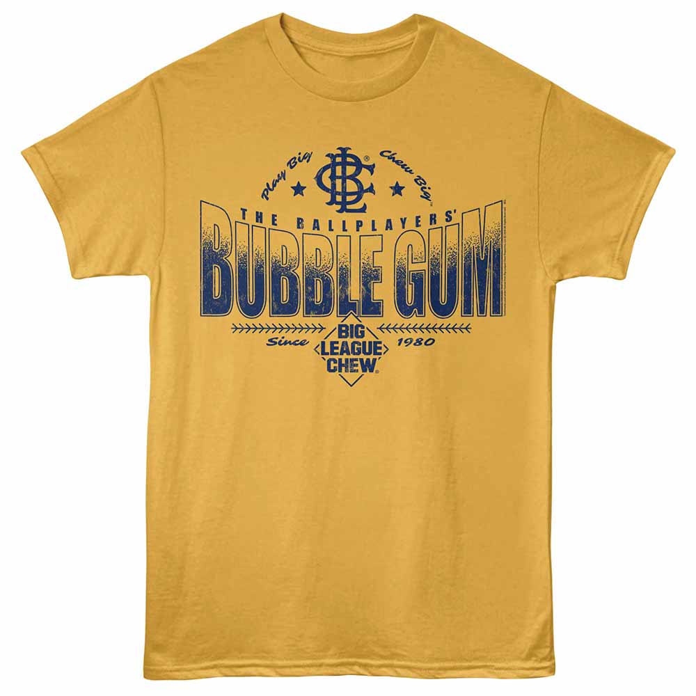 Big League Chew - Typography - Adult Unisex Short Sleeve T-Shirt - Ginger