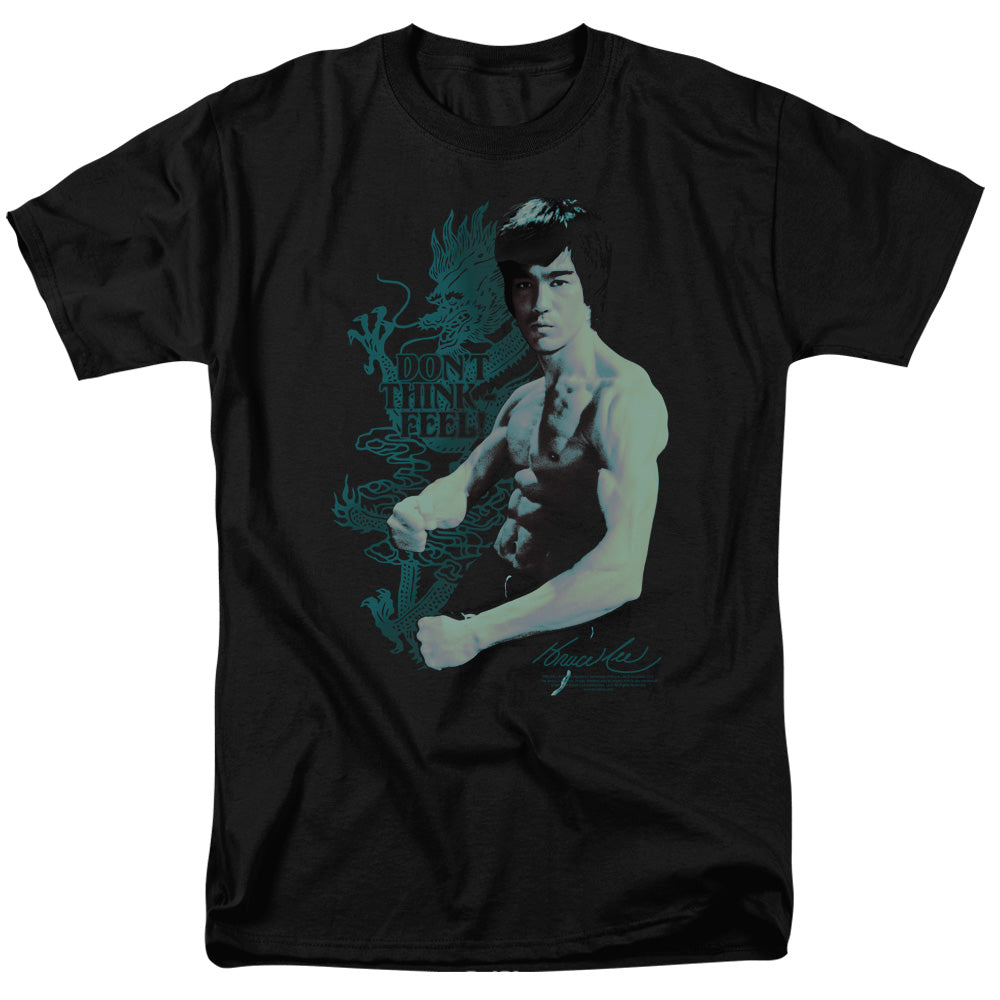 Bruce Lee - Feel - Adult Unisex Short Sleeve T-Shirt - Black