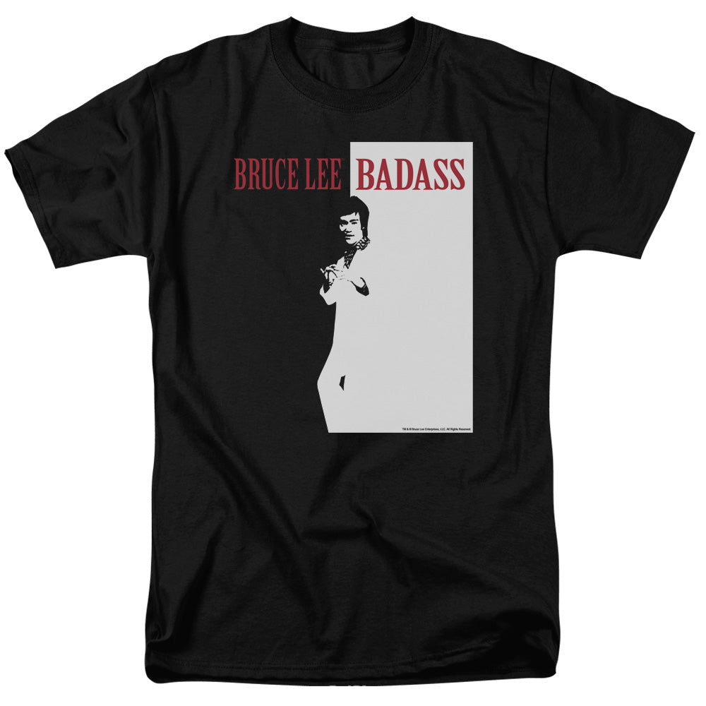 Bruce Lee - Badass - Adult Unisex Short Sleeve T-Shirt - Black