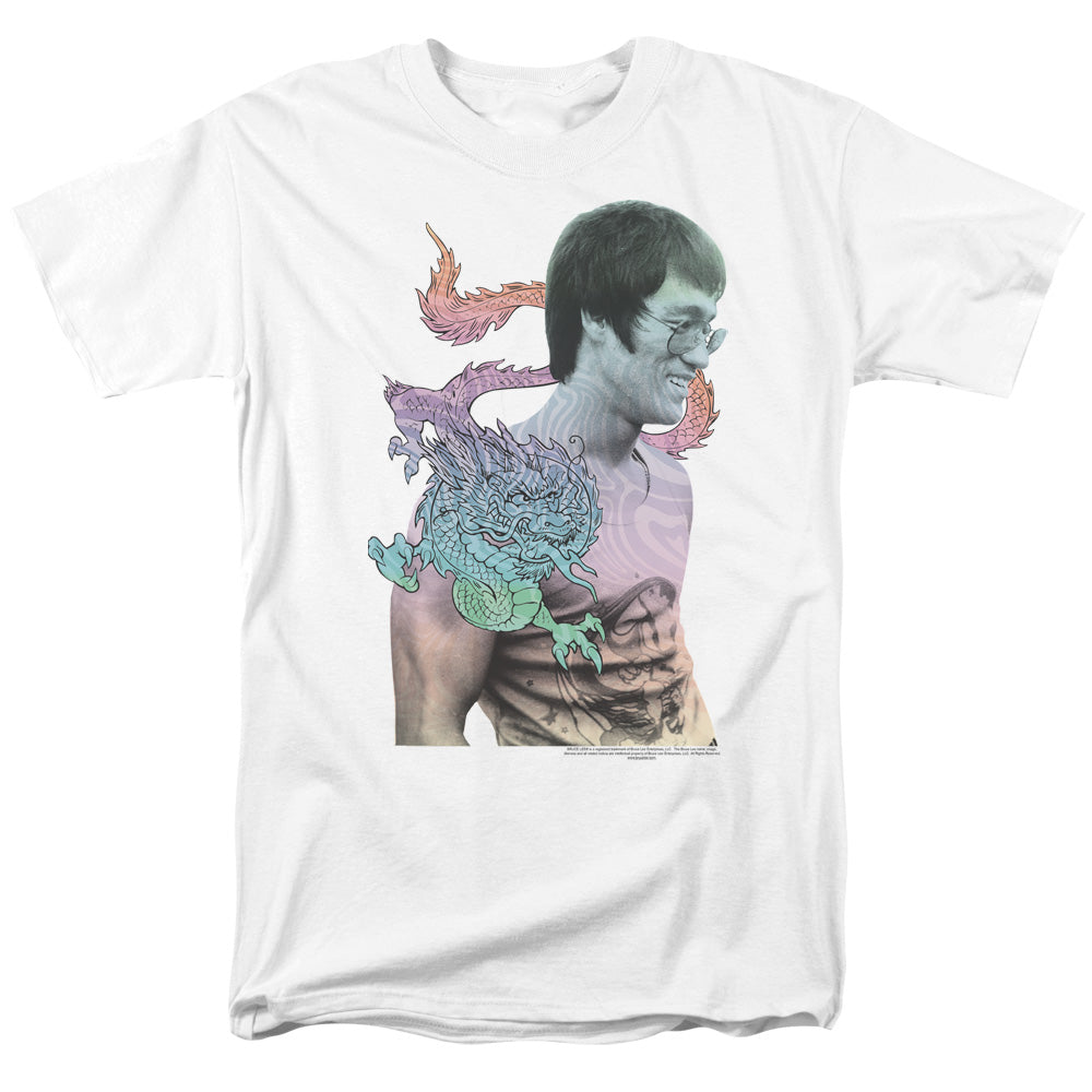 Bruce Lee - A Little Bruce - Adult Unisex Short Sleeve T-Shirt - White