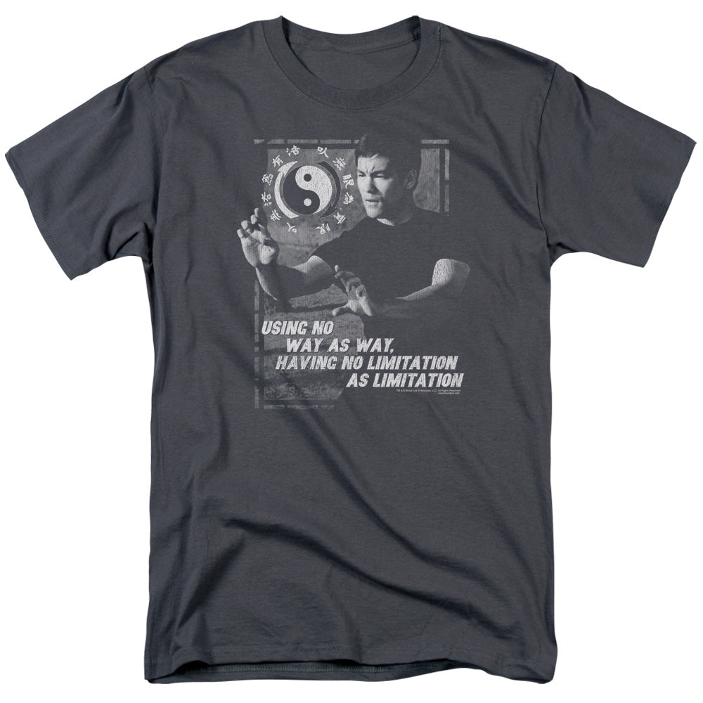 Bruce Lee - No Way As A Way - Adult Unisex Short Sleeve T-Shirt - Gray