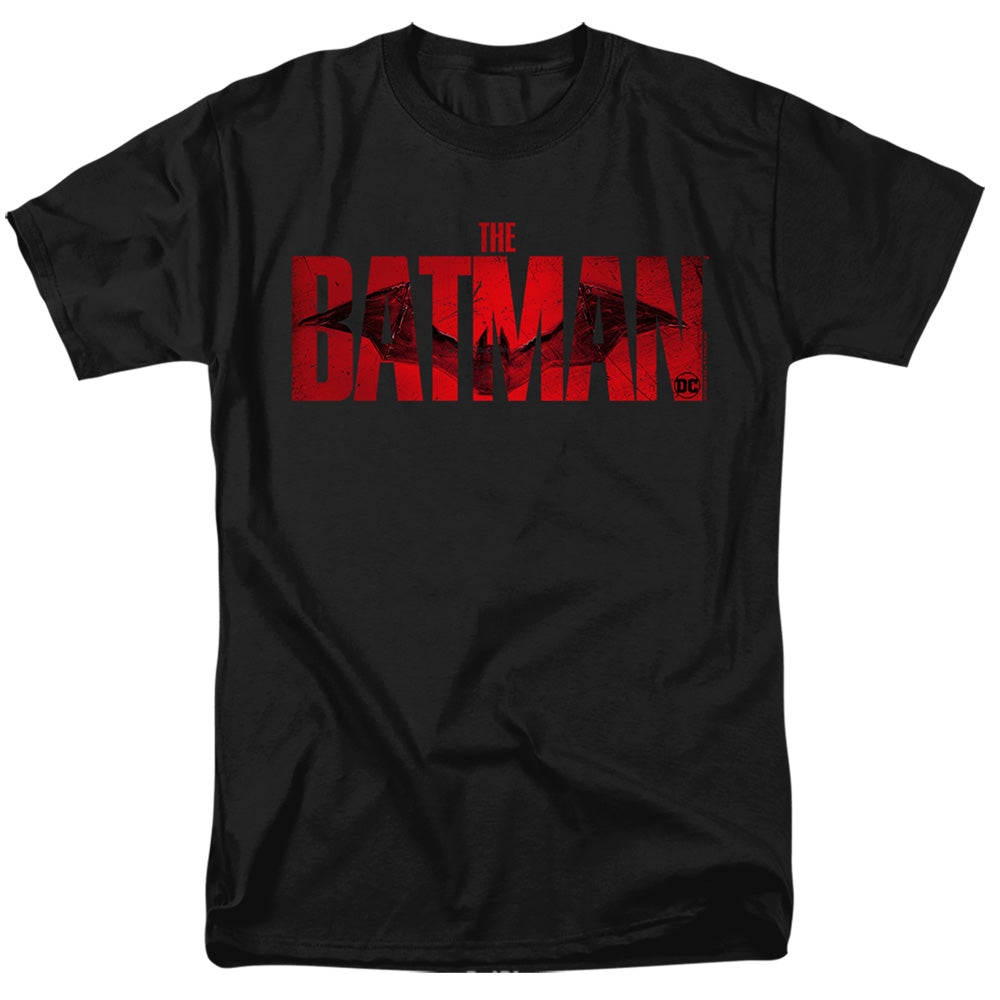 DC Comics - The Batman - Crimson Drawn Bat Logo - Adult Unisex T-Shirt - Black