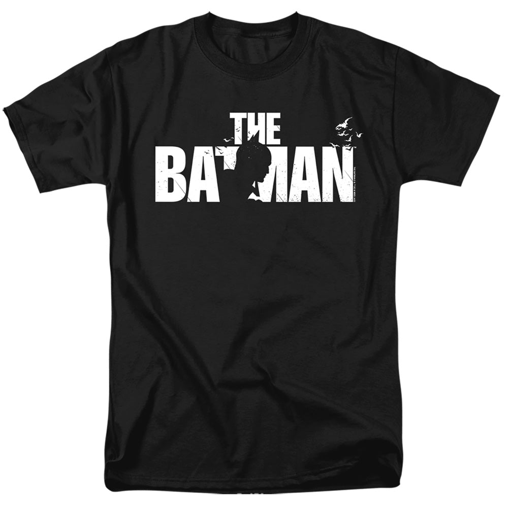 DC Comics - The Batman - Silhouette Title - Adult Unisex T-Shirt - Black
