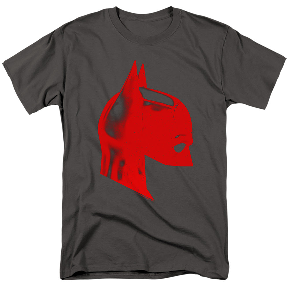 DC Comics - The Batman - Face Mask - Adult Unisex Short Sleeve T-Shirt - Gray