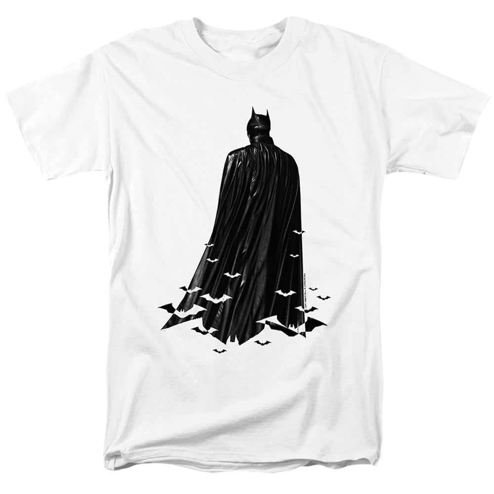 DC Comics - The Batman - Bat Cape - Adult Unisex Short Sleeve T-Shirt - White