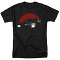 DC Comics - The Batman - Red Moon And Batmobile - Adult Unisex T-Shirt - Black