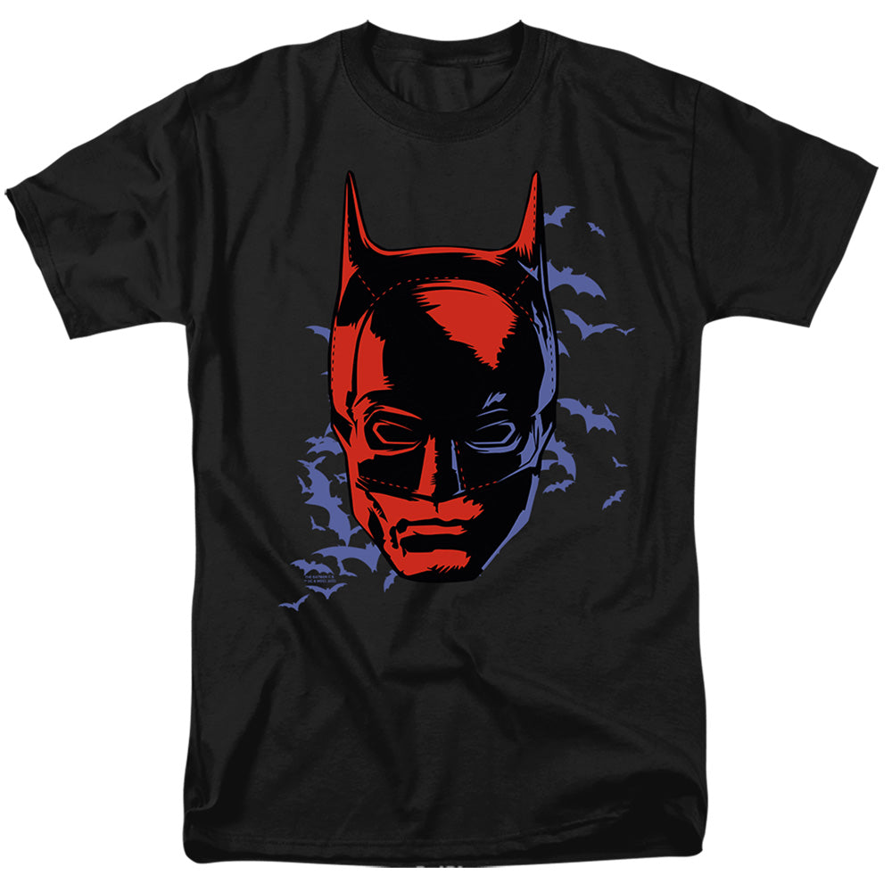DC Comics - The Batman - Shadowed Headshot - Adult Unisex T-Shirt - Black