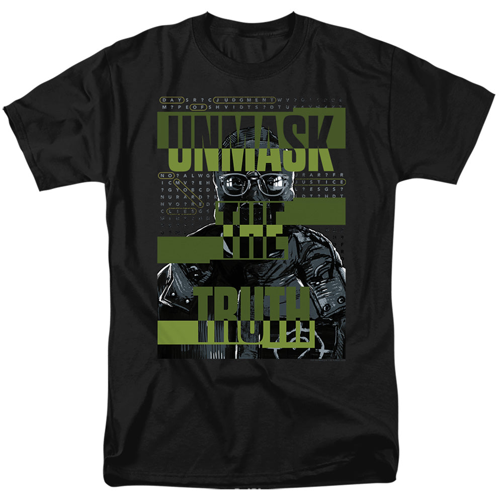 DC Comics - The Batman - Unmask The Truth - Adult Unisex T-Shirt - Black
