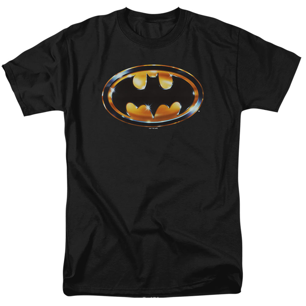 DC Comics - Batman 1989 - Batman Shiny Logo - Adult Unisex T-Shirt - Black