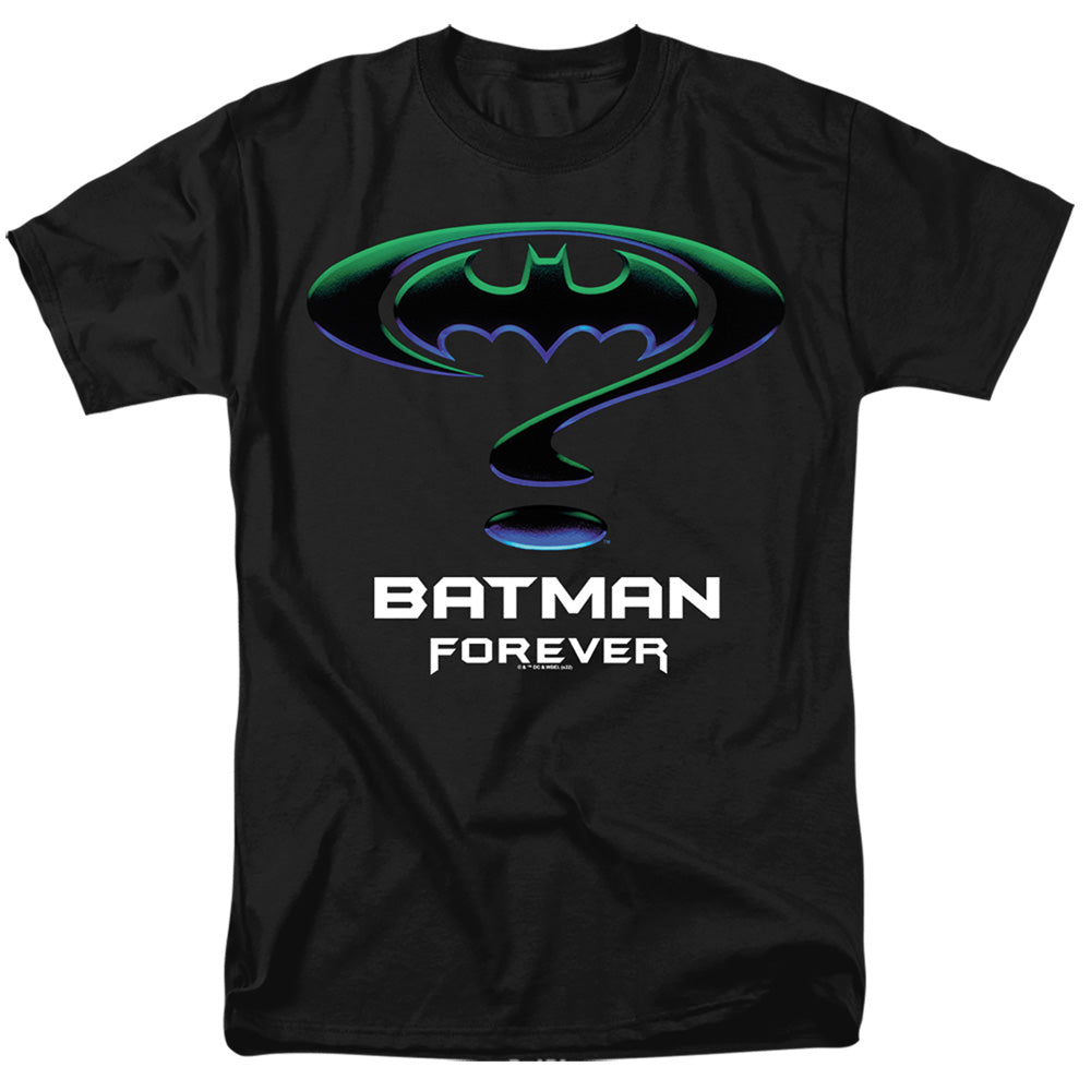 DC Comics - Batman Forever - Logo With Title - Adult Unisex T-Shirt - Black