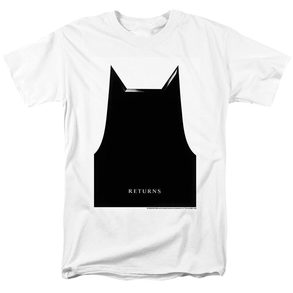 DC Comics - Batman Returns - Bat Ears Poster - Adult Unisex T-Shirt - White