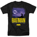 DC Comics - Batman 1989 - Bat Signal In The Sky - Adult Unisex T-Shirt - Black