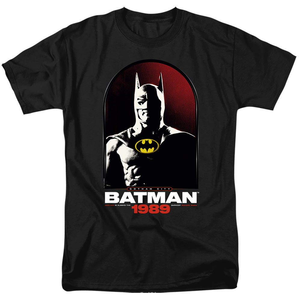 DC Comics - Batman 1989 - Archway Gotham City - Adult Unisex T-Shirt - Black