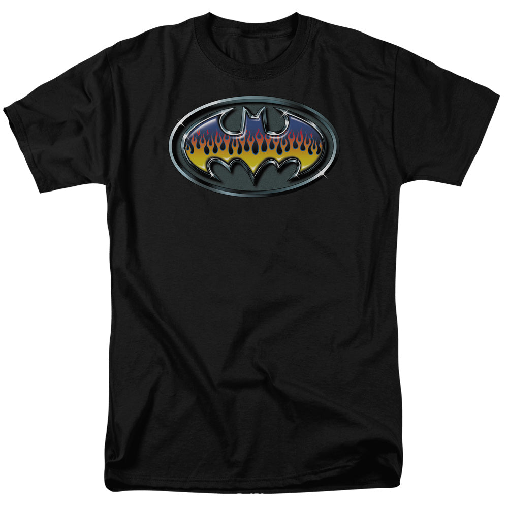 DC Comics - Batman - Hot Rod Shield - Adult Unisex Short Sleeve T-Shirt - Black