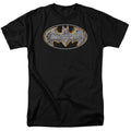 DC Comics - Batman - Steel Fire Shield - Adult Unisex T-Shirt - Black