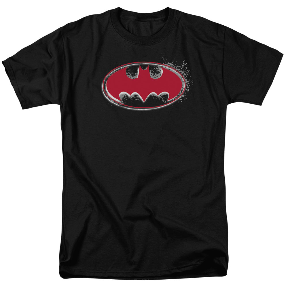 DC Comics - Batman - Hardcore Noir Bat Logo - Adult Unisex T-Shirt - Black