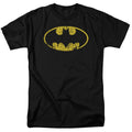 DC Comics - Batman - Classic Logo Distressed - Adult Unisex T-Shirt - Black