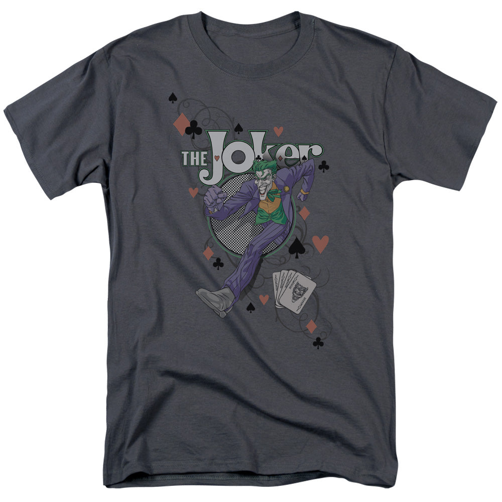 DC Comics - Batman - Always A Joker - Adult Unisex Short Sleeve T-Shirt - Gray