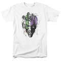 DC Comics - Batman - Joker Airbrush - Adult Unisex Short Sleeve T-Shirt - White