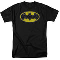 DC Comics - Batman - Bats In Logo - Adult Unisex Short Sleeve T-Shirt - Black