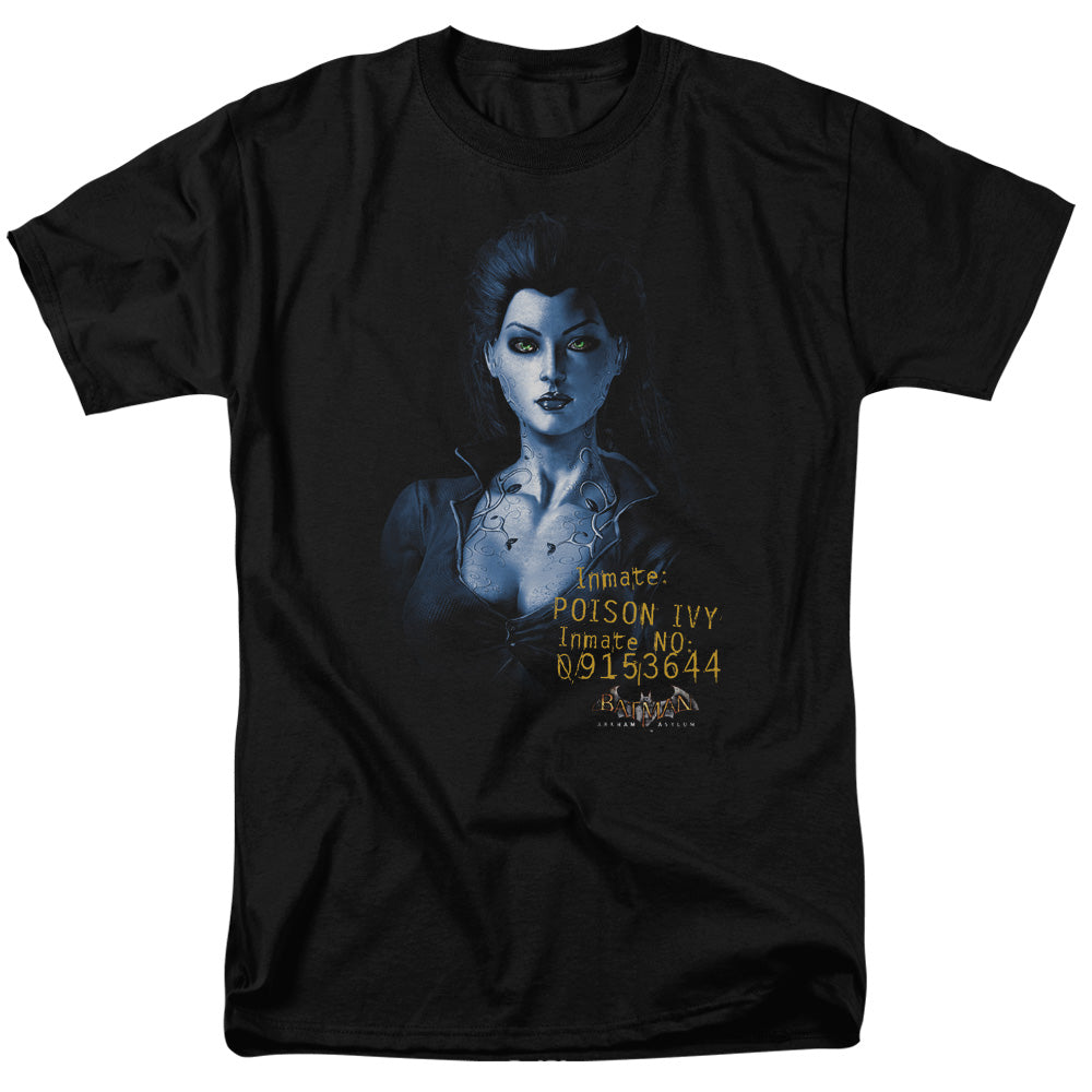 DC Comics - Batman Arkham Asylum - Poison Ivy - Adult Unisex T-Shirt - Black
