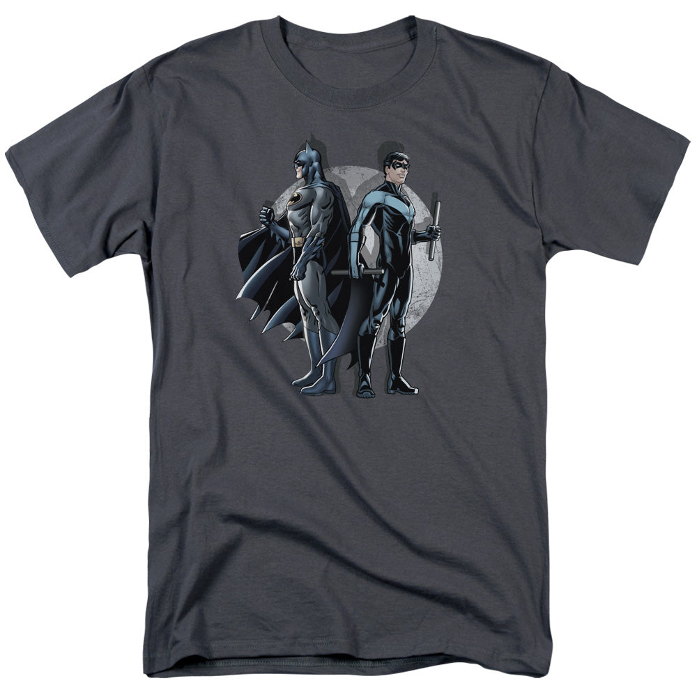 DC Comics - Batman - Spotlight - Adult Unisex Short Sleeve T-Shirt - Gray