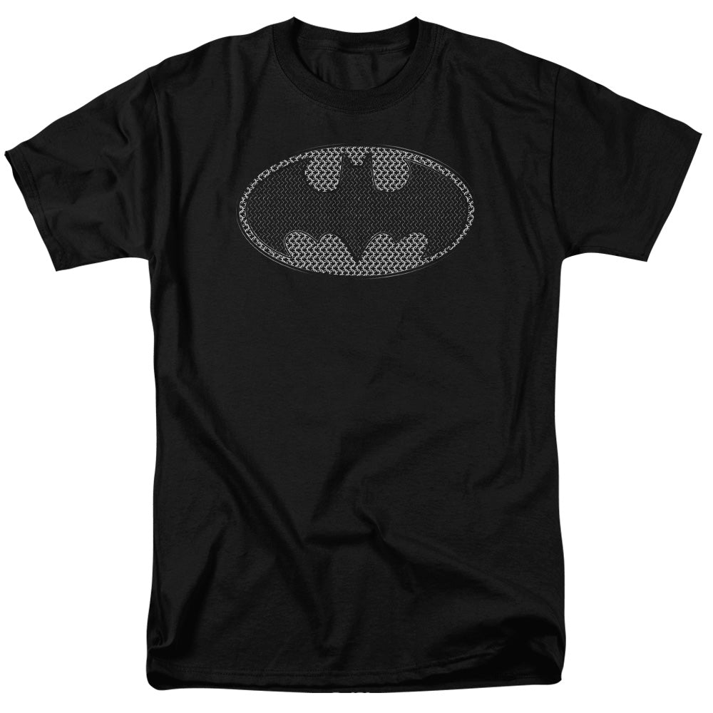 DC Comics - Batman - Chainmail Shield - Adult Unisex T-Shirt - Black