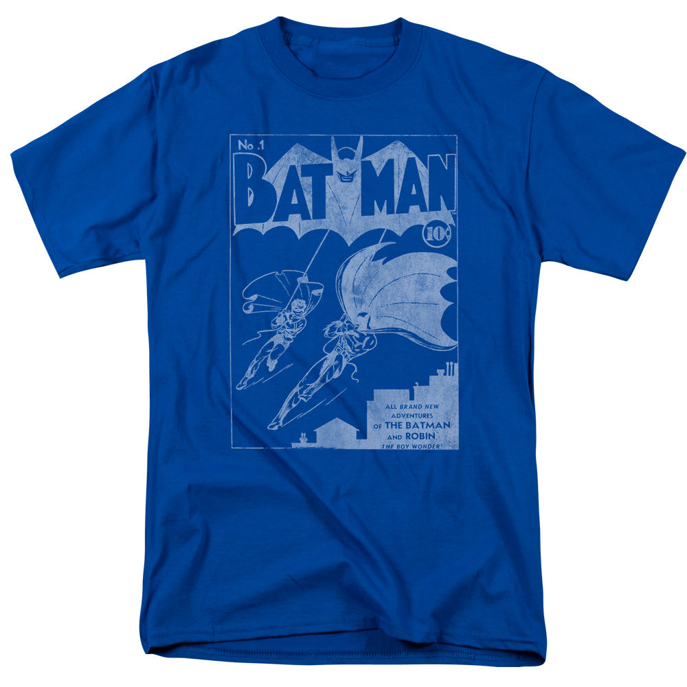 DC Comics - Batman - Issue 1 Cover - Adult Unisex Short Sleeve T-Shirt - Blue