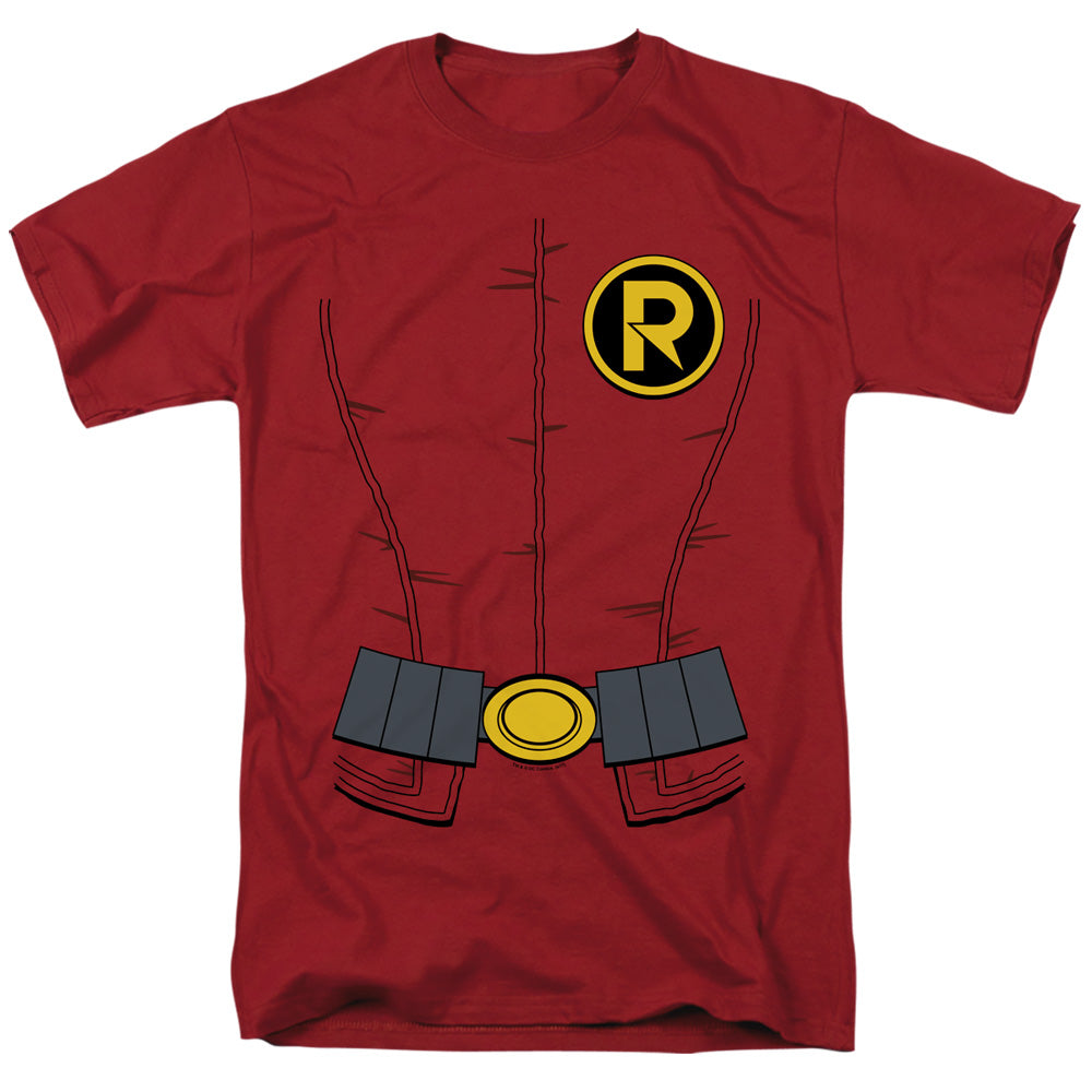 DC Comics - Batman - New Robin Uniform - Adult Unisex Short Sleeve T-Shirt - Red
