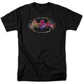 DC Comics - Batman - Hawaiian Shield - Adult Unisex Short Sleeve T-Shirt - Black