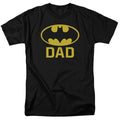 DC Comics - Batman - Bat Dad - Adult Unisex Short Sleeve T-Shirt - Black