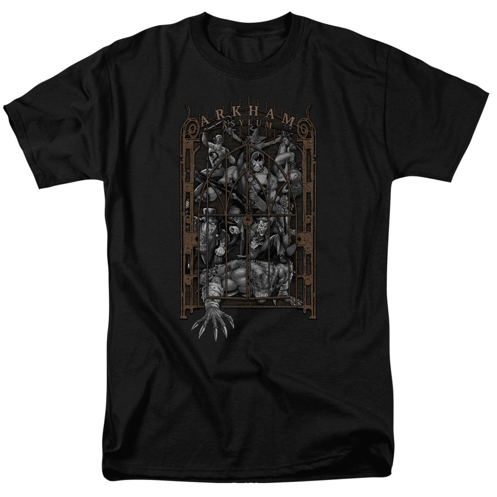 DC Comics - Batman - Arkhams Gate - Adult Unisex Short Sleeve T-Shirt - Black